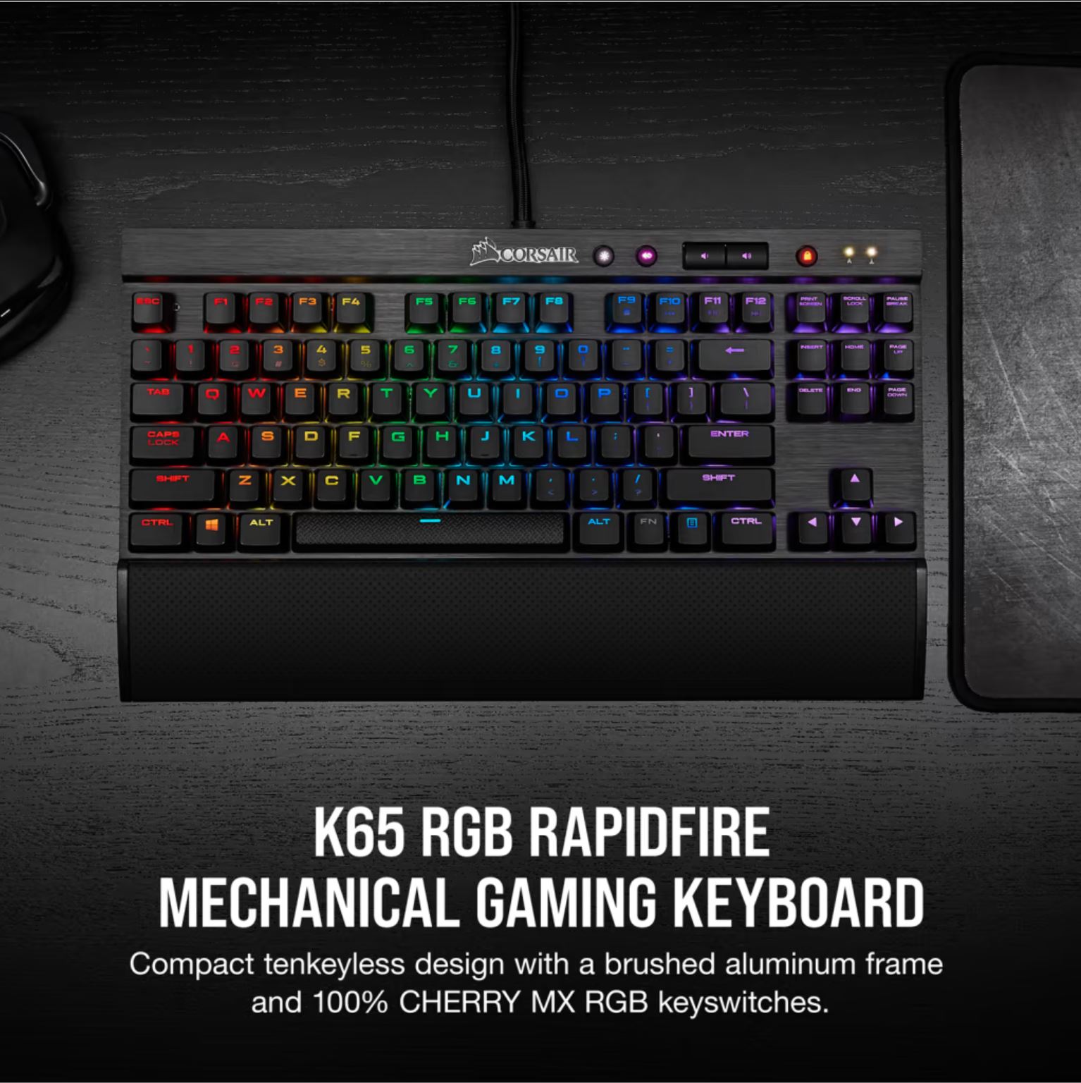 CORSAIR K65 RAPIDFIRE RGB MECHANICAL KEYBOARD1